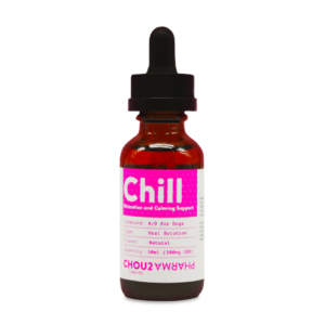 Chill Oil for Dogs Front Tincture Bottle